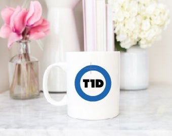 T1D Diabetes Awareness Vinyl Decal for Mug, Car, Tumbler