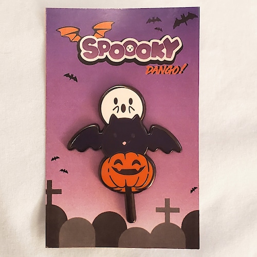 Dango Pin Jack O'lantern Pin Spooky Enamel Pin Etsy