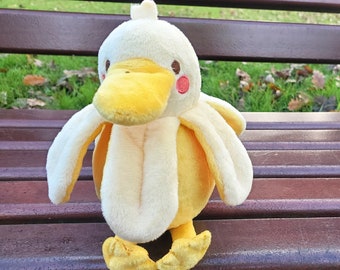 Banana Duck Plush, Cute Plushie, Plushies, Kawaii Toy, Cute Toys, Stuffed Animal, Fruit Animal, Food Plush Toy, Banana Plush, Funny Gift