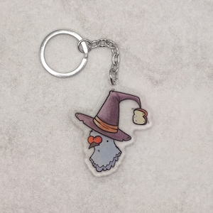 Pigeon Keychain, Halloween Keychain, Witch Pigeon Keychain, Birb Keychain, Funny Halloween Gift, Halloween Gift, Pigeon Art, Funny Pigeon