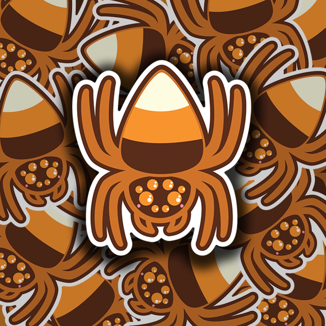 Candy Corn Body Shape Candycorn Family Sticker Pack, Spider Sticker, Candycorn Bat Sticker ...