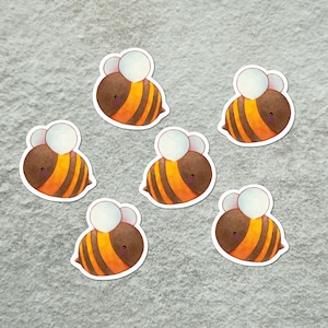 Mini Bumble Bee Stickerpack, Cute Bee Stickerpack, Honeybee Stickerpack, Save the Bees Stickerpack, Cute Nature Sticker, Cute Stickers