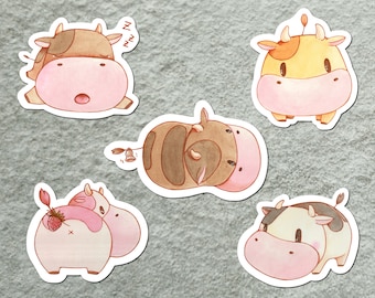Story Of Seasons Cows Vinyl Sticker Pack