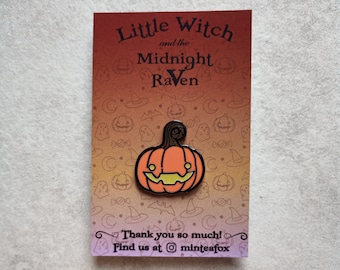Jack O’Lantern Hard Enamel Pin, Spooky Enamel Pin, Halloween Enamel Pin, Pumpkin Enamel Pin, Glow in the Dark Enamel Pin