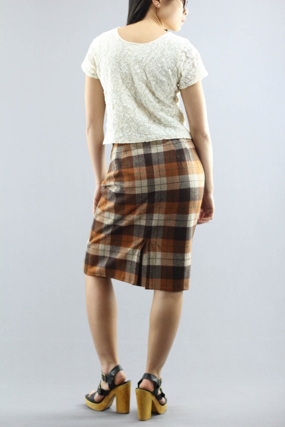 Bobbie Brooks Wool High Waist Pencil Mini/Midi Pl… - image 5