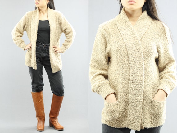 buttonless cardigan