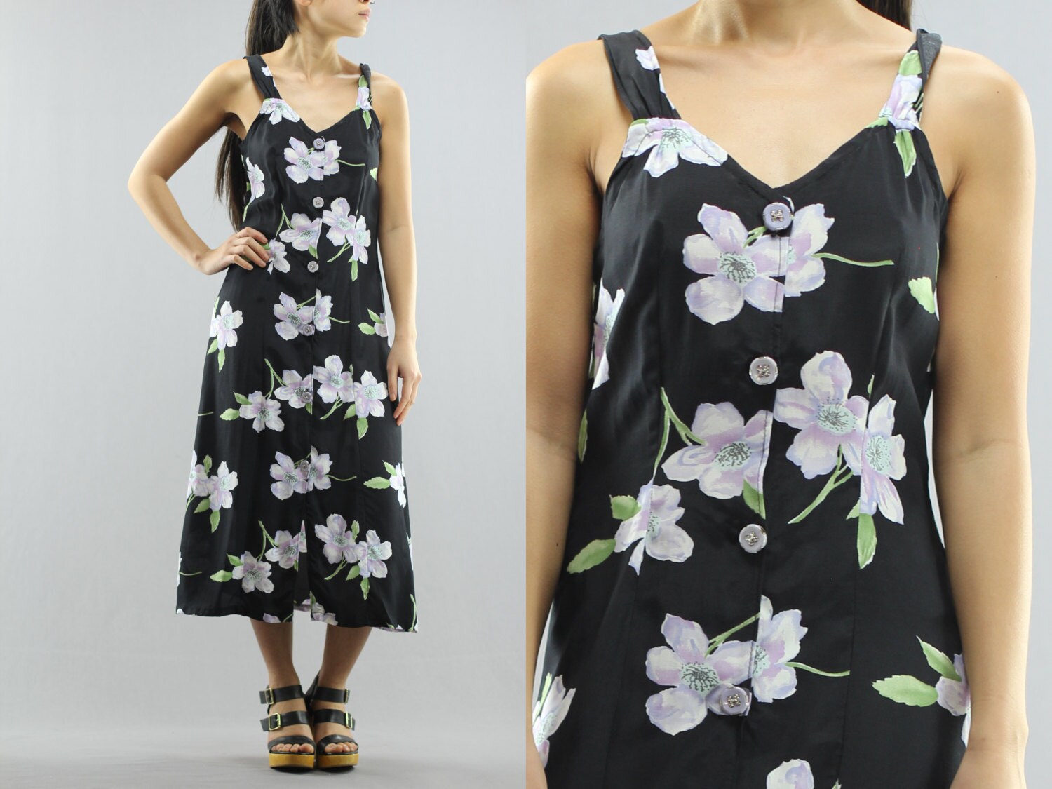 button down tank dress