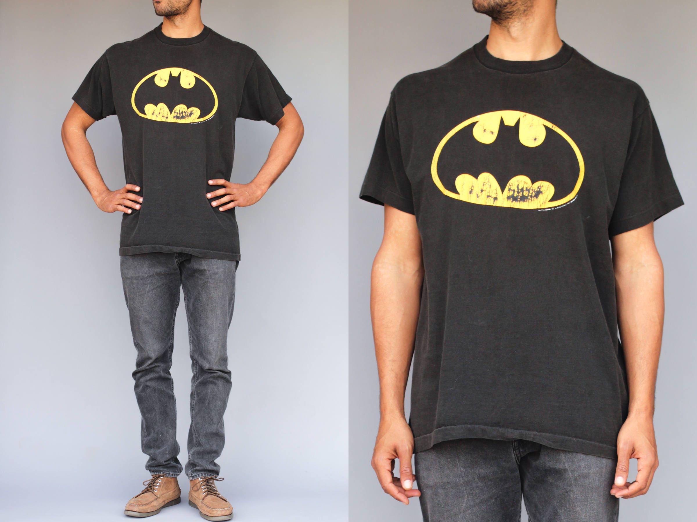 DC Comics Distressed Faded Batman Made by - Etsy