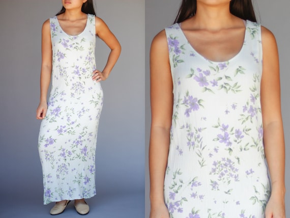 Floral Maxi Tank Dress By ANNEX Casual Corner  Si… - image 1