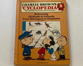 Vintage 1980 Hardcover Charlie Brown's Cyclopedia Set 10 Children