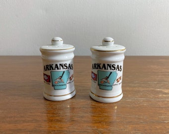 Vintage Souvenir Arkansas Salt and Pepper Shakers
