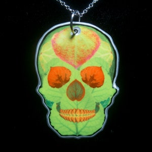 Aspen Leaf Skull 5 Pendant 1