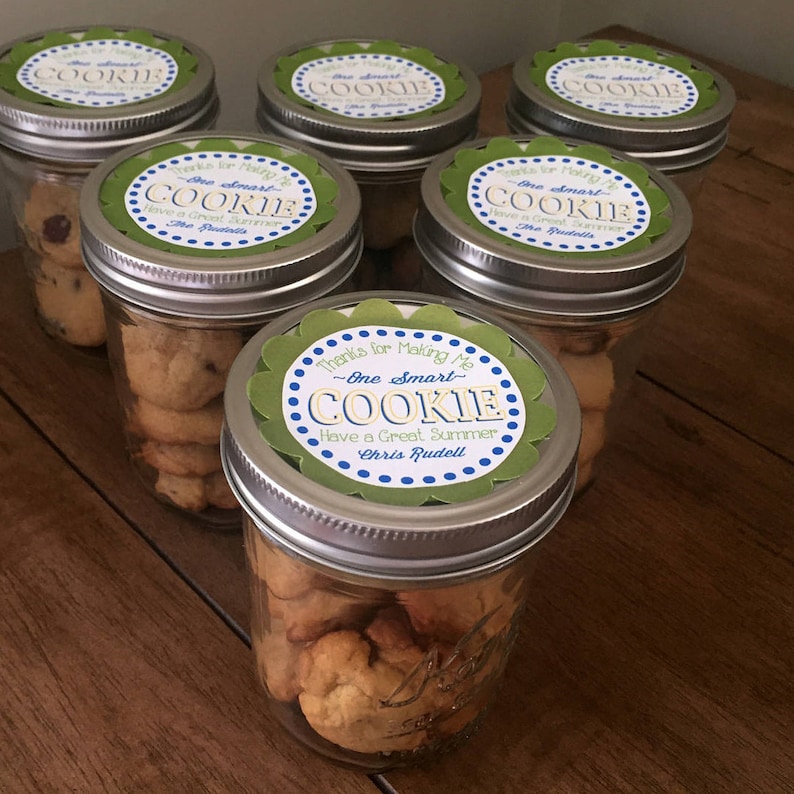 One Smart Cookie Cookie Jar Gift Tags Teacher Appreciation Etsy