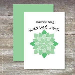 Merci d’être SUCCA Good Teacher! Vous êtes un bon ami SUCCA! Vous êtes SUCCA Bonne infirmière Carte de remerciement. carte de note Carte de vœux 5x7 carte