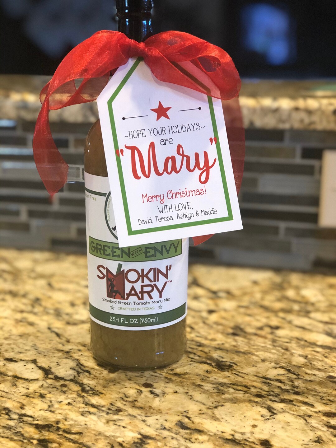 Bloody Mary Mix Gift Tag Christmas Bloody Mary Gift Mary Christmas