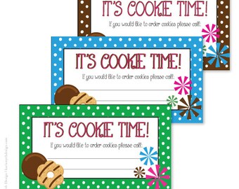 Girl Scout Cookie Sales Business Cards Girl Scout Printable Download Scout Cookie Sales Business Card Girl Scout Cookie Business Card Cookie