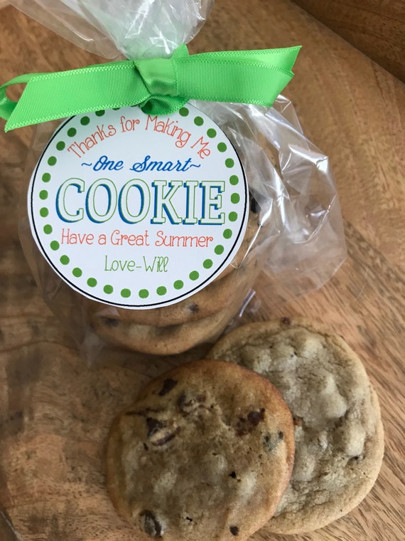 One Smart Cookie Cookie Jar Gift Tags Teacher Appreciation Etsy