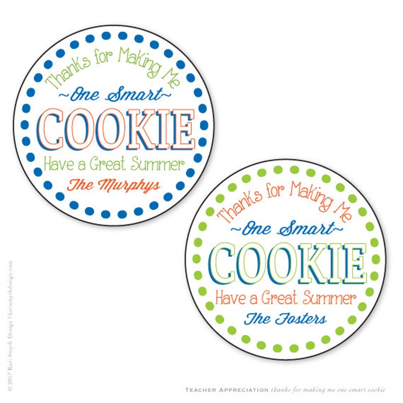one-smart-cookie-cookie-jar-gift-tags-teacher-appreciation-etsy