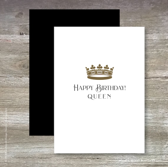 Crown sale birthday card