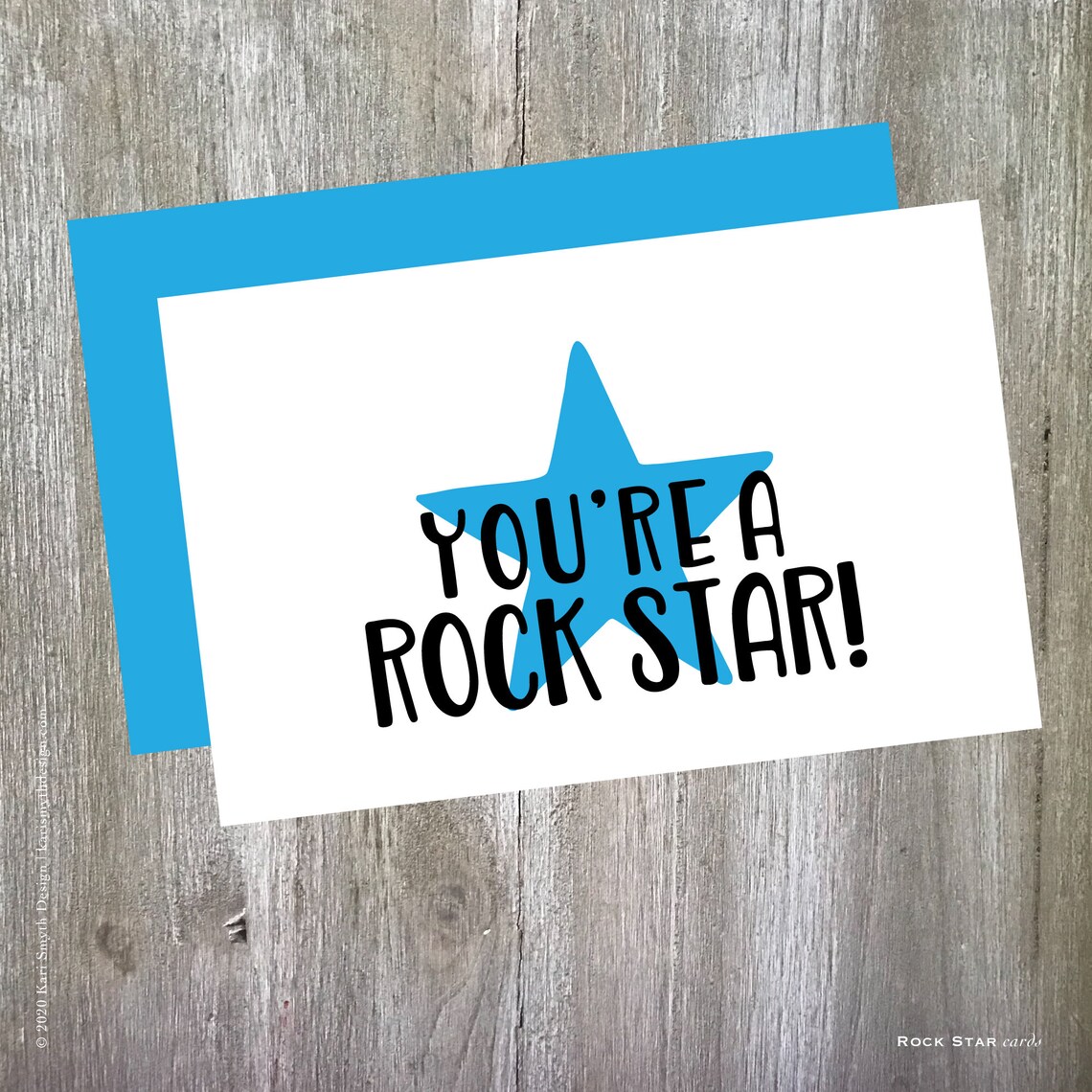 You're a Rock Star Greeting Card. Say Thanks or Etsy You're a Rock Star Greeting Card. Say Thanks or Etsy