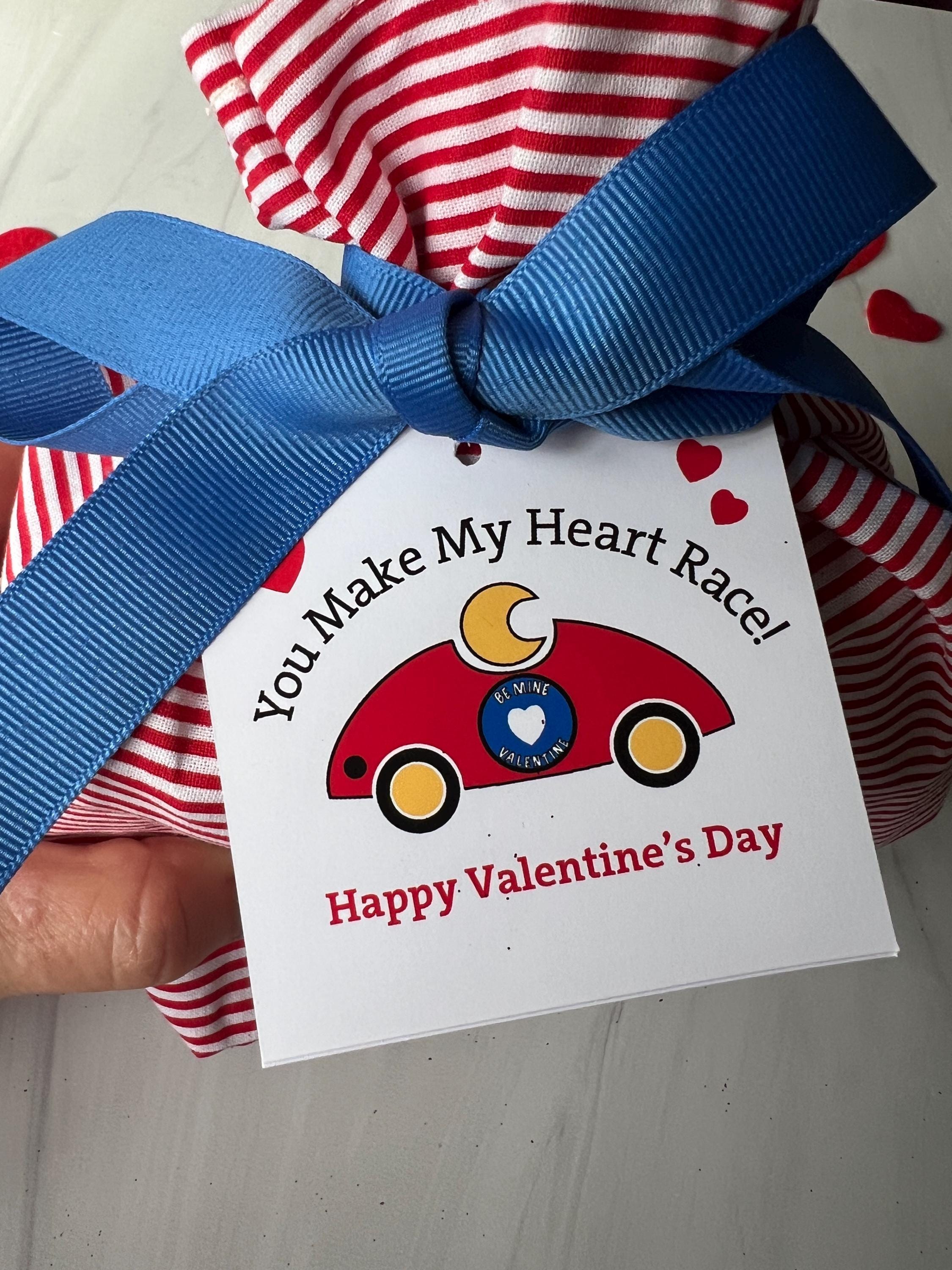 Race Car Valentine Gift Tags: Printable Class Valentines Cards ...