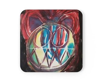 Radiohead Bear Cork Back Coaster