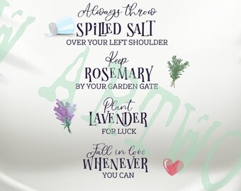 Practical Magic, salt, rosemary, lavender, love, Spells, magic  svg, png, jpg , for sublimation, t shirt, mug, tumbler, bag