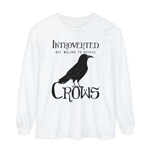 Introverts Crow Graphic Unisex Long Sleeve Shirt