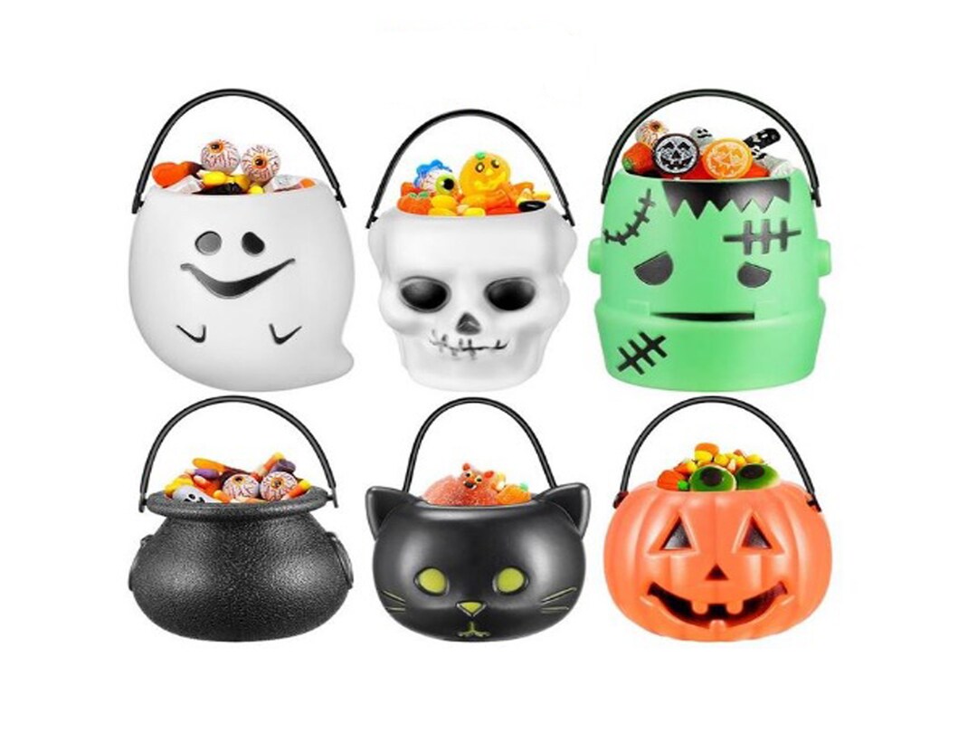 Mini Halloween Candy Buckets set of 4 Etsy