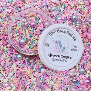 Unicorn Dreams Fake Sprinkles: Pastel Rainbow Mix