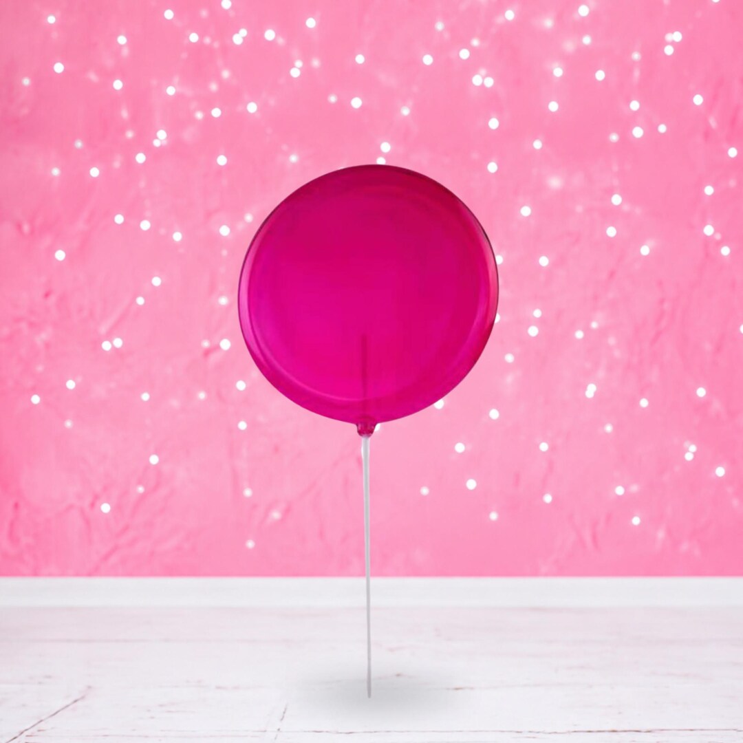Translucent Lollipops Giant Lollipop -translucent Fuchsia - Etsy