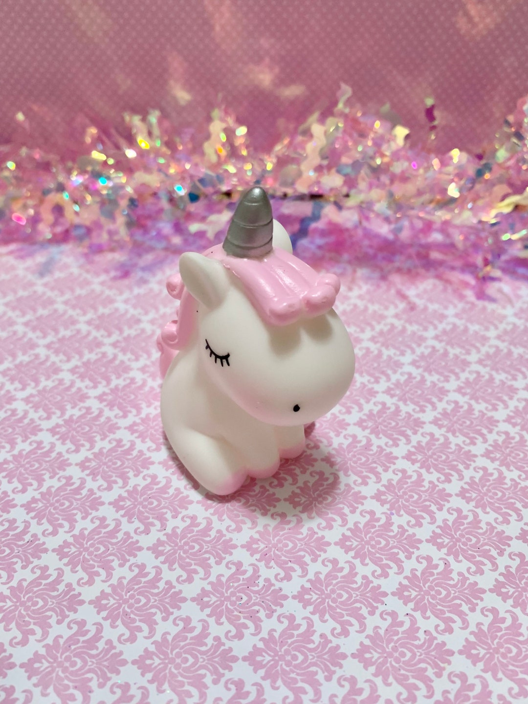 Pink Unicorn Cake Topper Pink Cake Topper Unicorn Cake Etsy