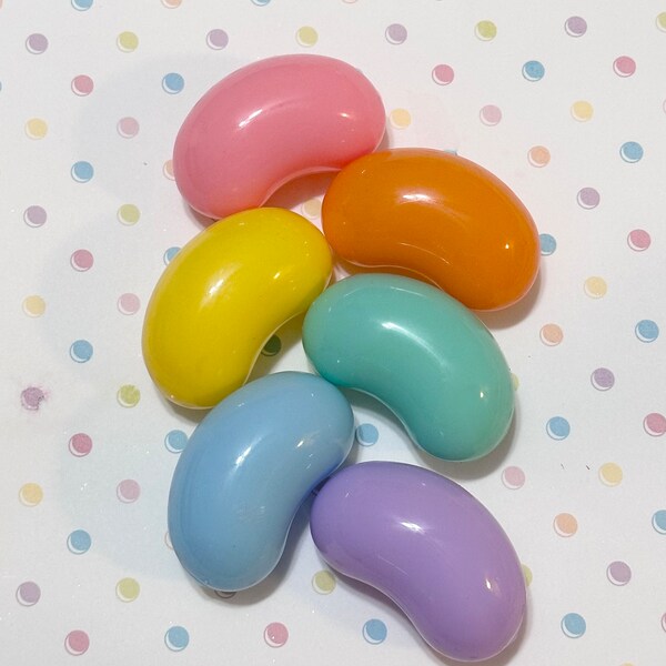 Giant Fake Jelly Bean Easter Eggs, Set of 6