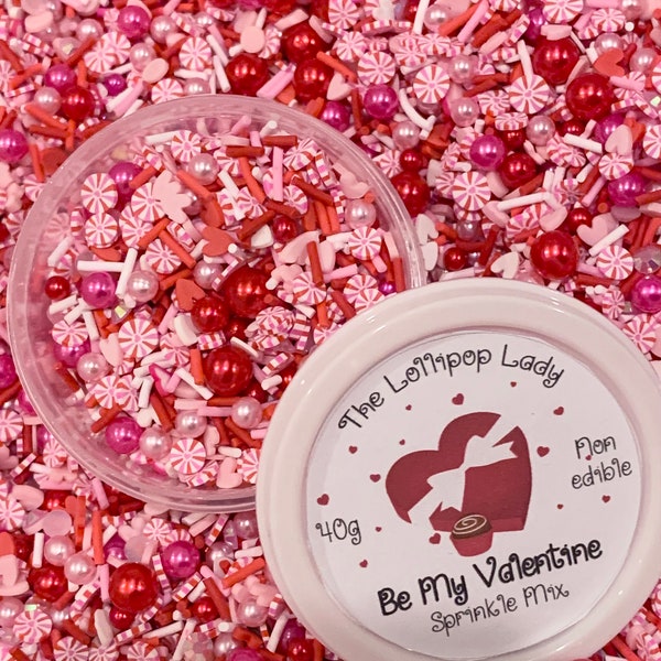 Be My Valentine Sprinkles, Valentines Day Fake Sprinkles