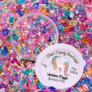 Unicorn Magic Sprinkles , Rainbow Unicorn Sprinkles, Fake Rainbow Sprinkles