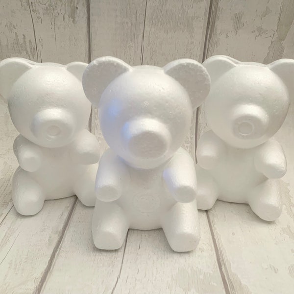 Styrofoam Bear, Foam Bear, Rose Bear Blank