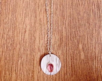 Pink Tournaline Pendant