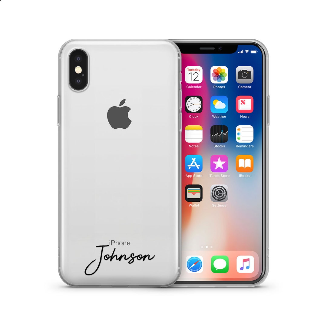 Personalised Handwritten Name Clear Phone Case for Iphones Etsy
