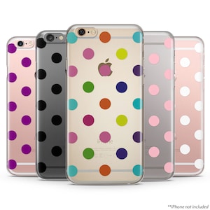 Polka Dots Clear iPhone Case