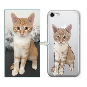 Custom Cat Sketch Phone Cover