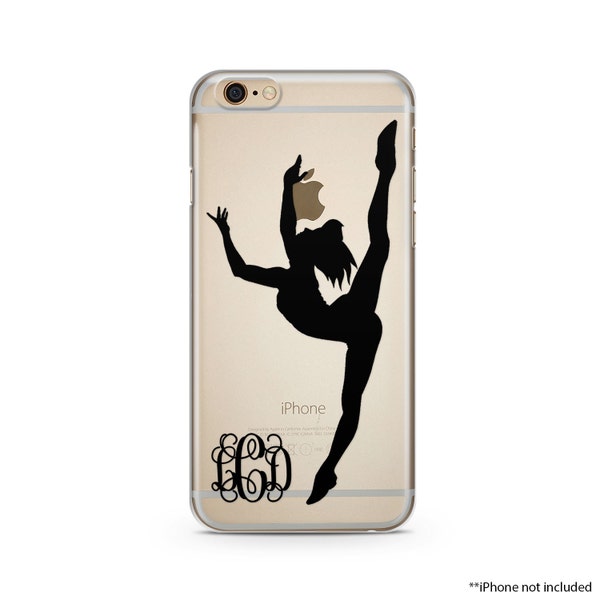 Dancer Monogram Clear iPhone Case