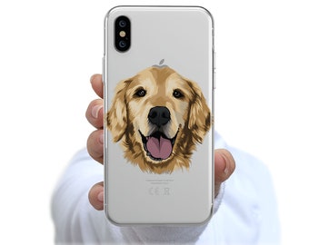 Happy Golden Retriever iPhone case