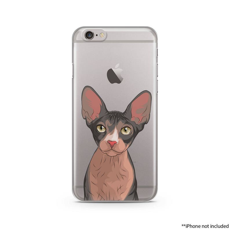 The Sphynx Cat Iphone 11 Pro Max Case Custom Illustrated Cat Etsy