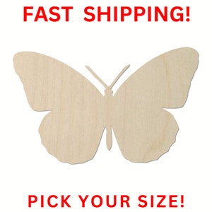 Butterfly - Laser Cut Out Unfinished Wood Craft Shape BUG22 Butterfly - Laser Cut Out Unfinished Wood Craft Shape BUG22
