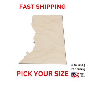 Unfinished Wooden Washington DC State Shape | USA State Cutout | Crafting Supplies | Bulk States