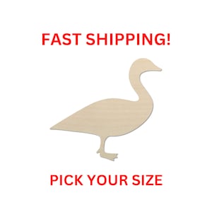 Unfinished Wooden Canadian Goose | Goose Blank Cutout | Craft Supplies | Bulk Goose