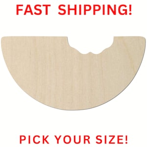Unfinished Wooden Watermelon Slice Shape | Fruit Cutout | Craft Supplies |  Bulk Wholesale