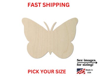 Unfinished Wooden Butterfly Shape | Butterfly Insect Blanks | Crafting Blanks | Laser Cut | DIY Craft Supply