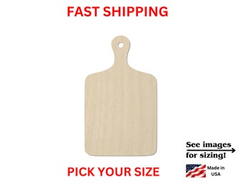 Unfinished Wooden Cutting Board Shape | Cutting Board Wood Shape | Wood Craft Supplies | Blank for Craft | Laser Cut | DIY Craft Cutout