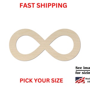 Unfinished Wooden Infinity Shape | Infinity Shape for DIY Crafts | Crafting Supplies | Wholesale Bulk